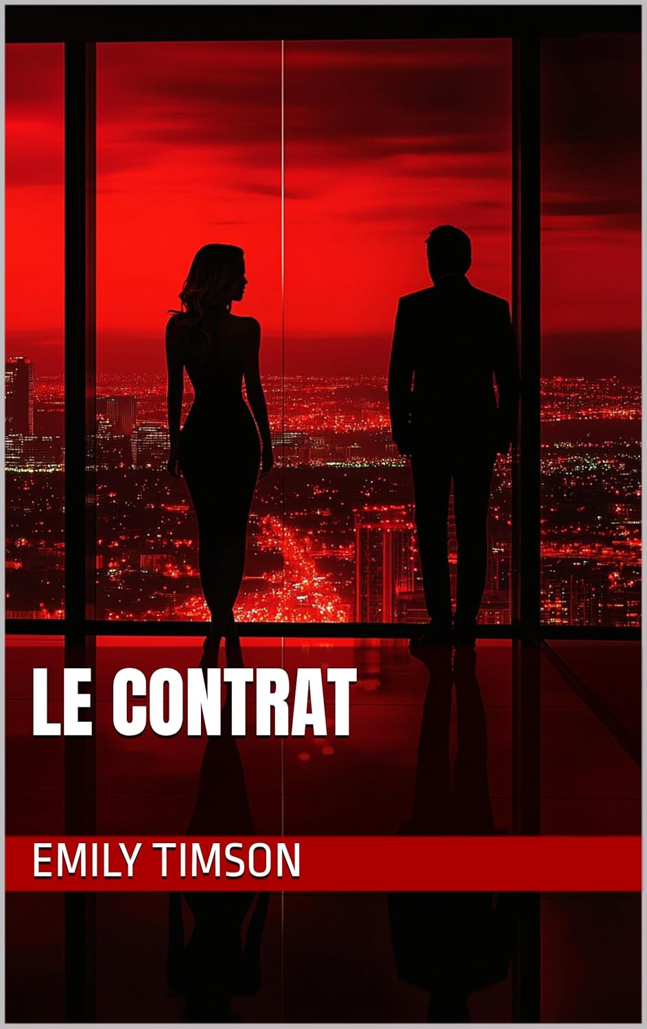 Couverture du roman érotique "Le Contrat" par Emily Timson - Livre BDSM disponible sur Amazon